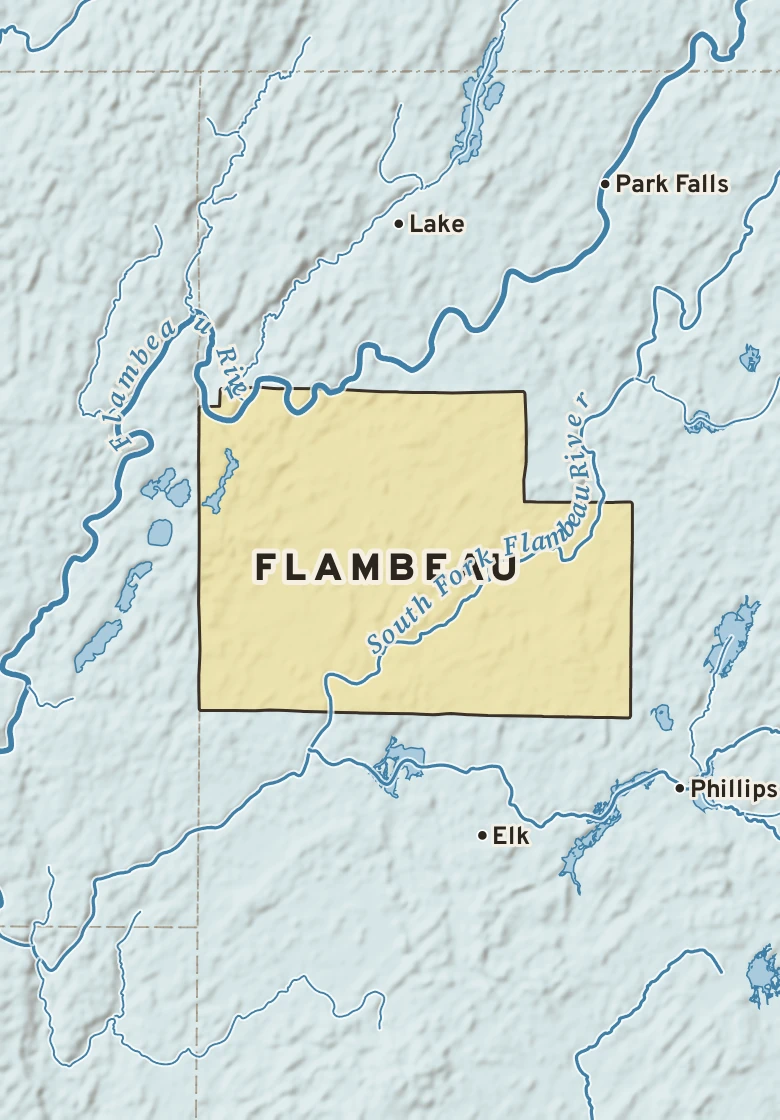 Atlas plate of Flambeau, Wisconsin.