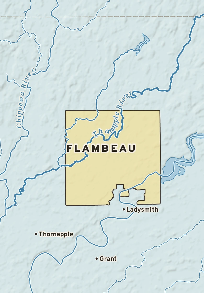 Atlas plate of Flambeau, Wisconsin.