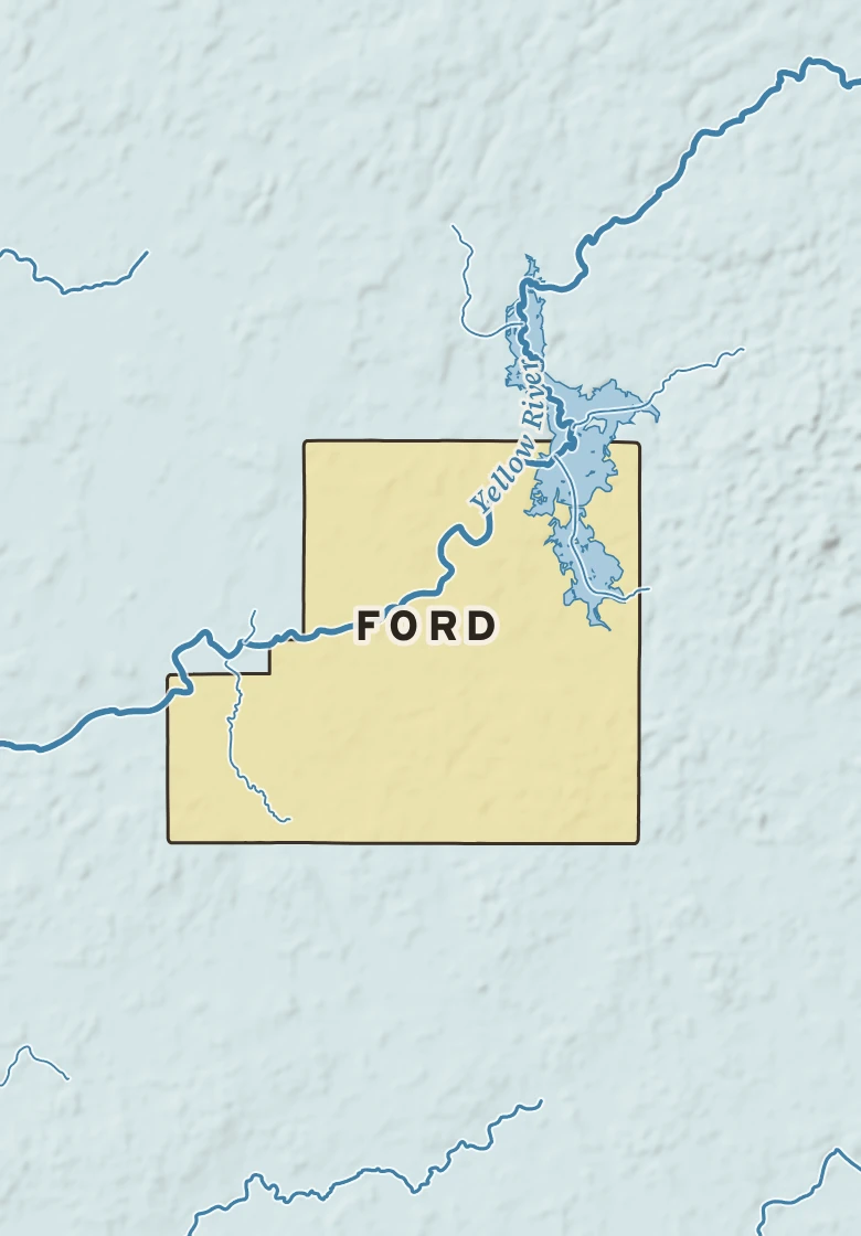 Atlas plate of Ford, Wisconsin.