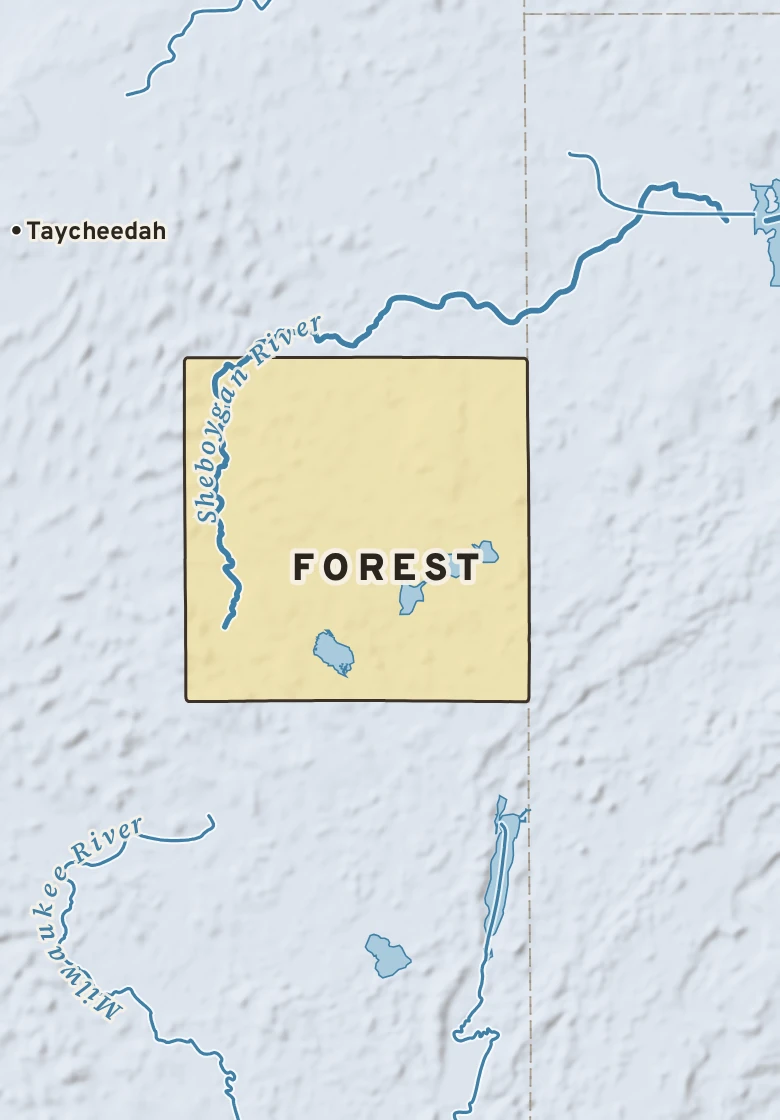Atlas plate of Forest, Wisconsin.