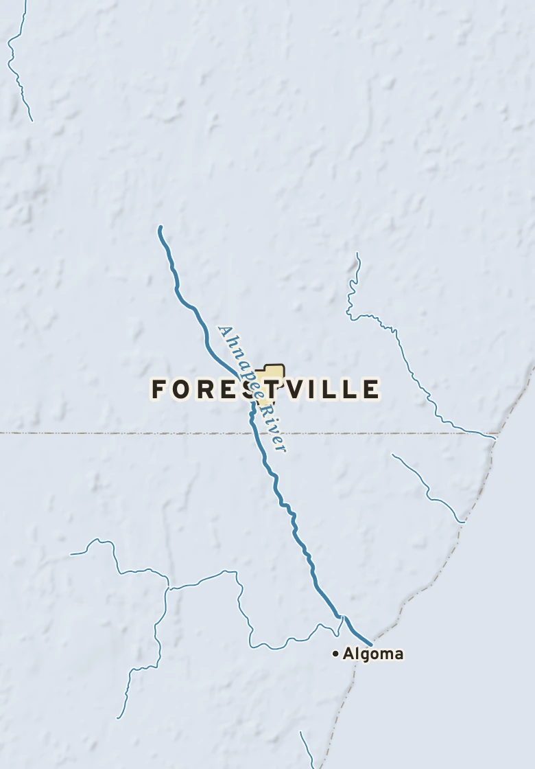 Atlas plate of Forestville, Wisconsin.