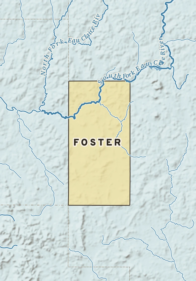 Atlas plate of Foster, Wisconsin.