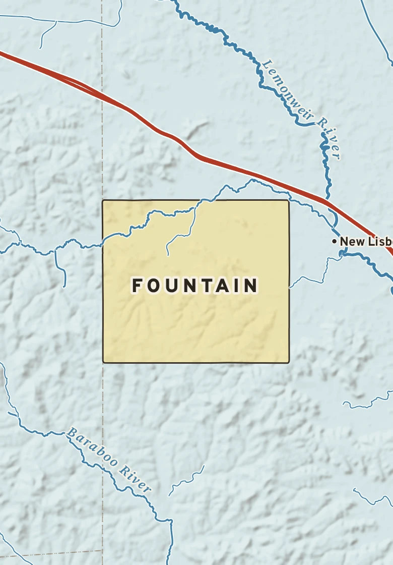 Atlas plate of Fountain, Wisconsin.