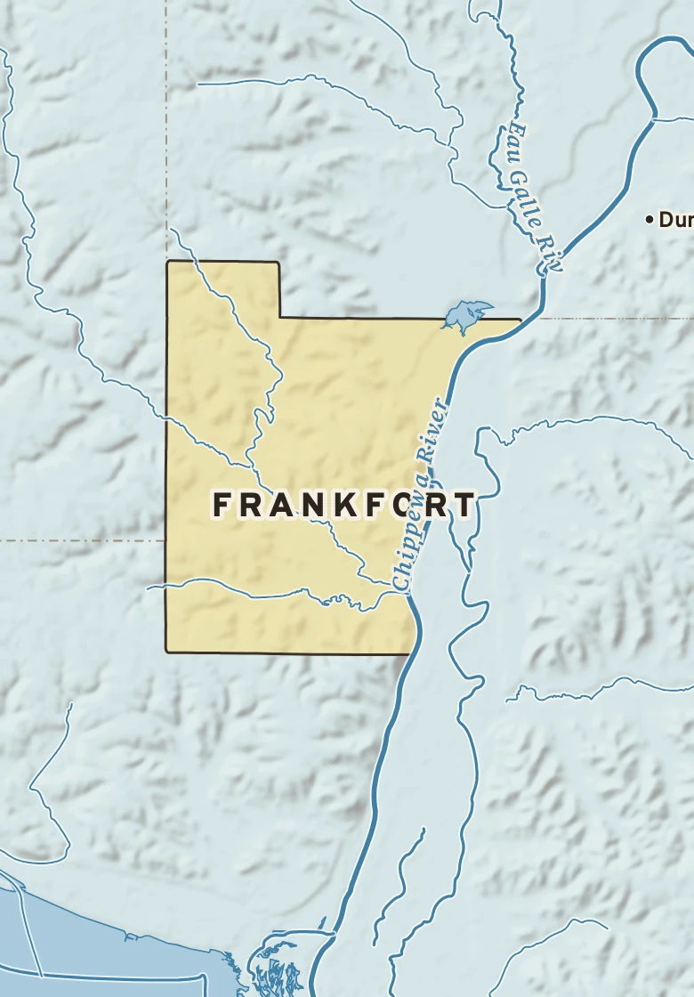 Atlas plate of Frankfort, Wisconsin.