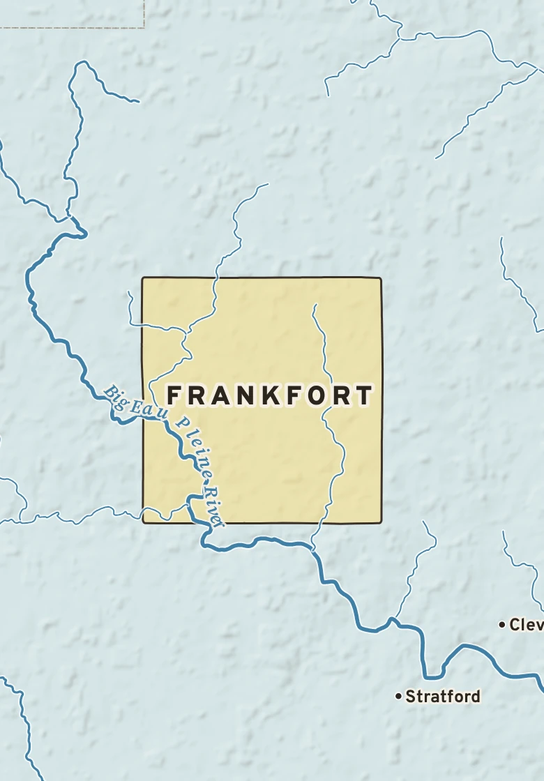 Atlas plate of Frankfort, Wisconsin.