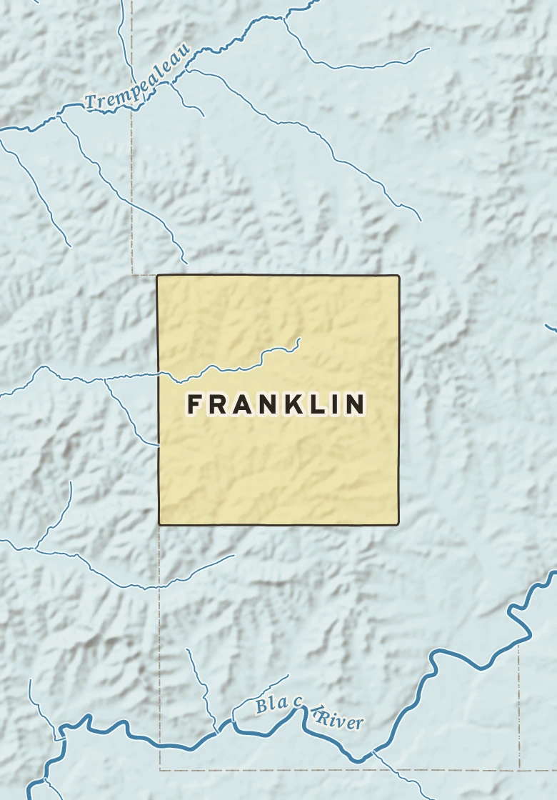 Atlas plate of Franklin, Wisconsin.