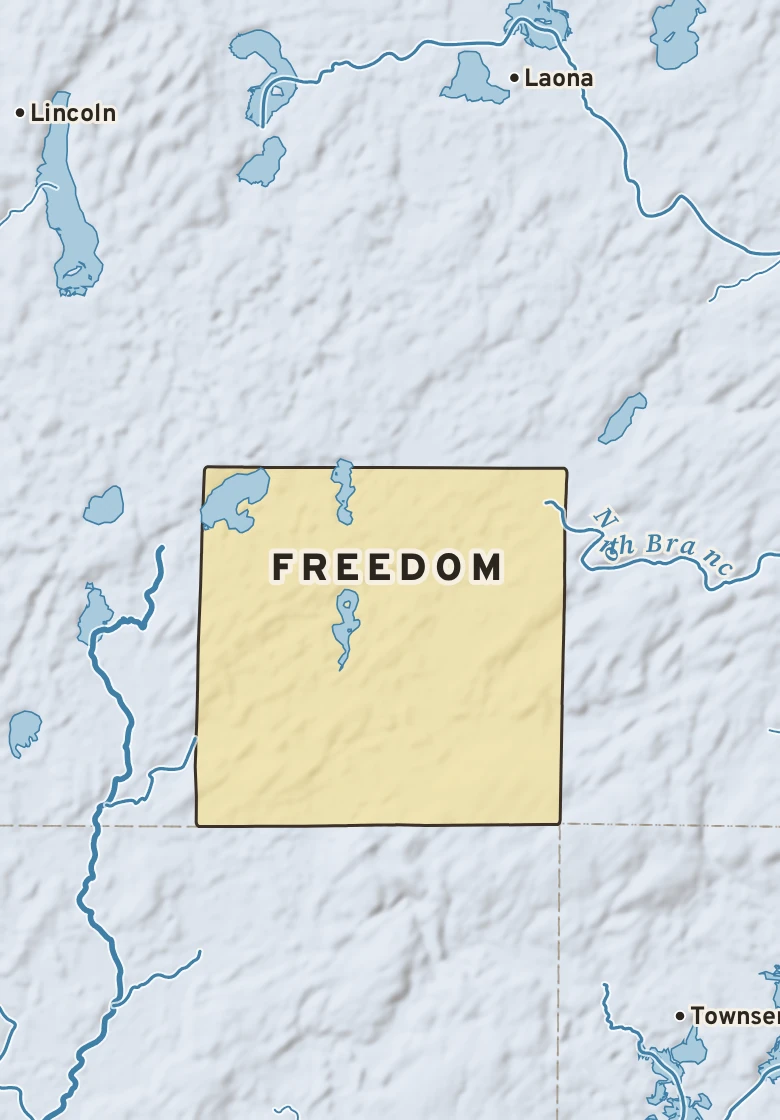 Atlas plate of Freedom, Wisconsin.