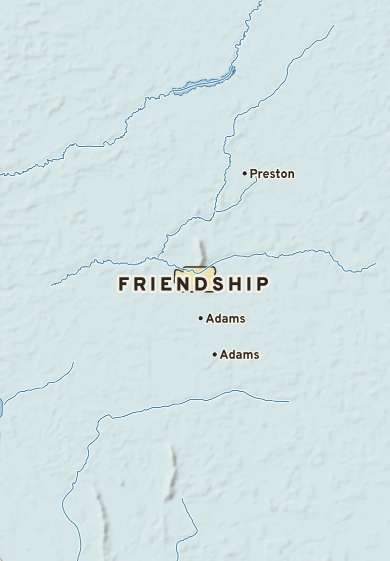 Atlas plate of Friendship, Wisconsin.