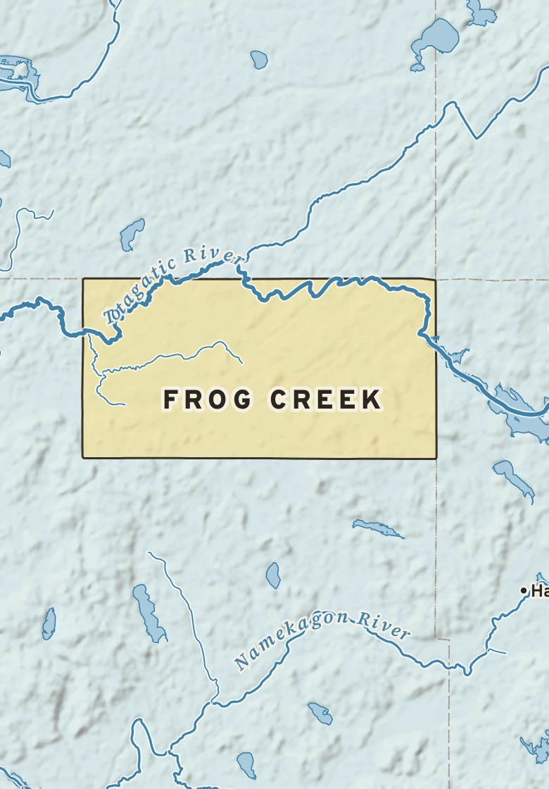 Atlas plate of Frog Creek, Wisconsin.
