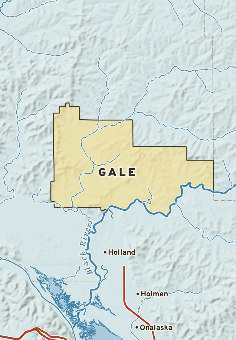 Atlas plate of Gale, Wisconsin.