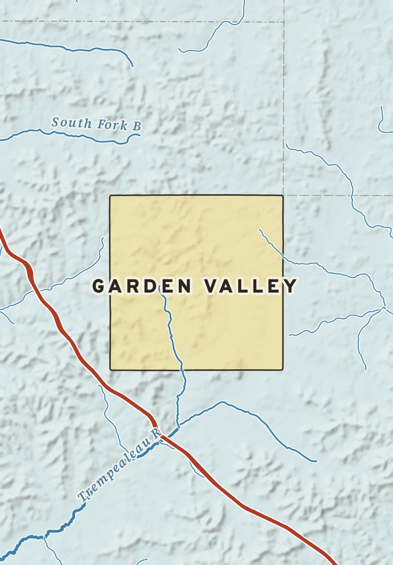 Atlas plate of Garden Valley, Wisconsin.