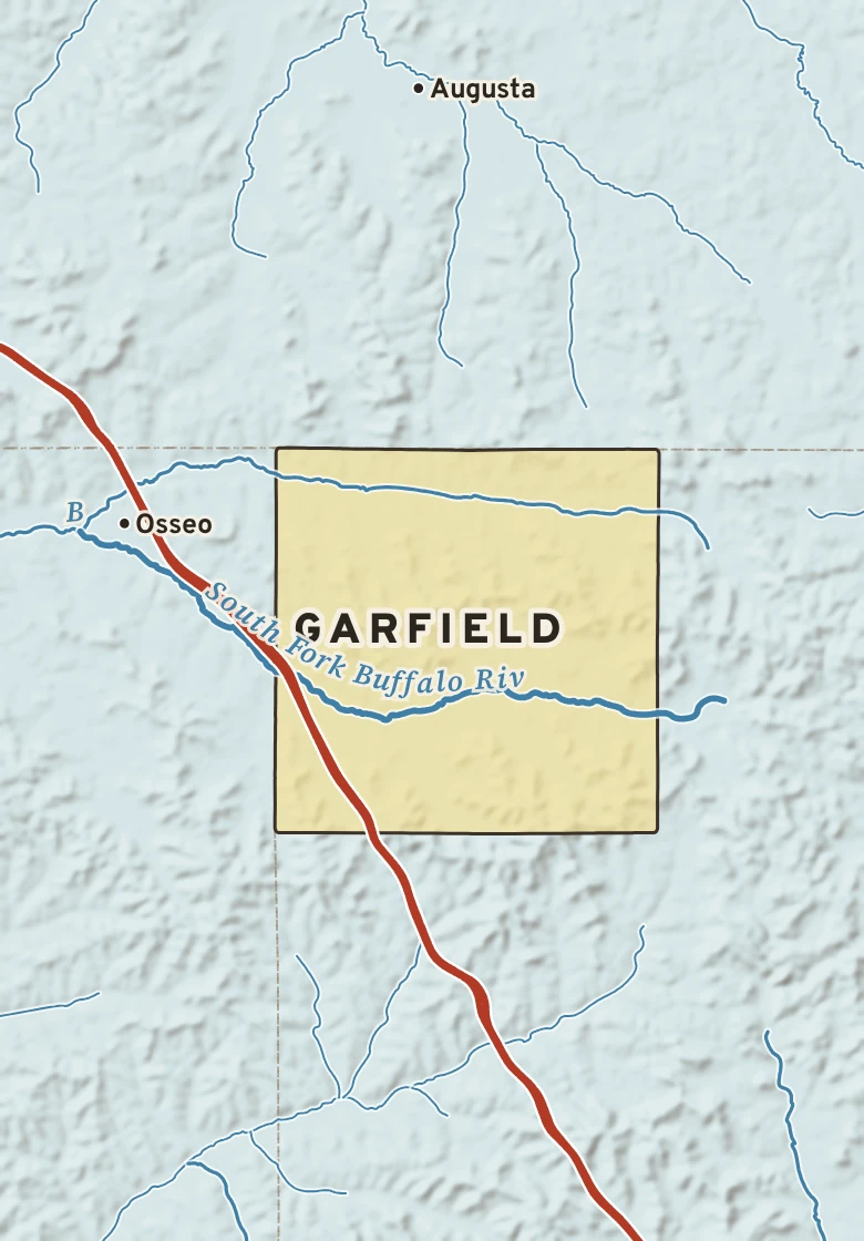 Atlas plate of Garfield, Wisconsin.