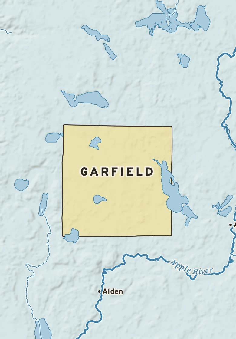 Atlas plate of Garfield, Wisconsin.