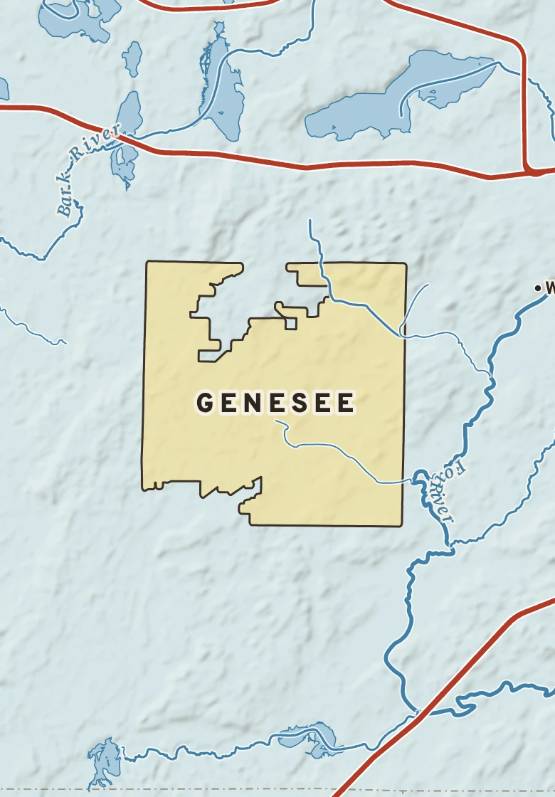 Atlas plate of Genesee, Wisconsin.