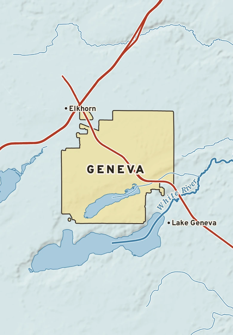 Atlas plate of Geneva, Wisconsin.