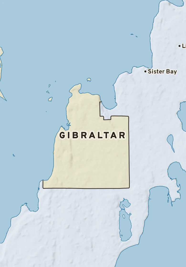 Atlas plate of Gibraltar, Wisconsin.