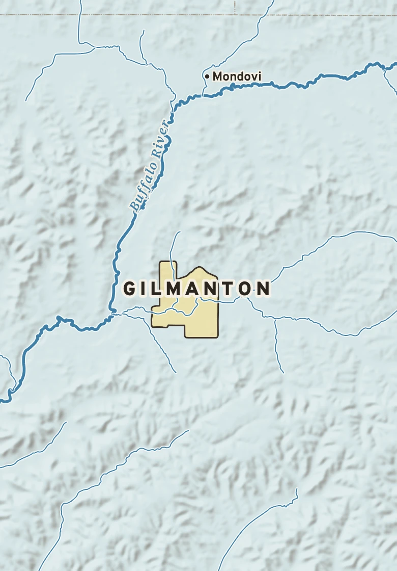 Atlas plate of Gilmanton, Wisconsin.