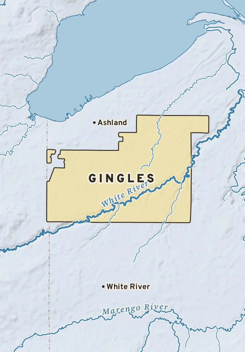 Atlas plate of Gingles, Wisconsin.