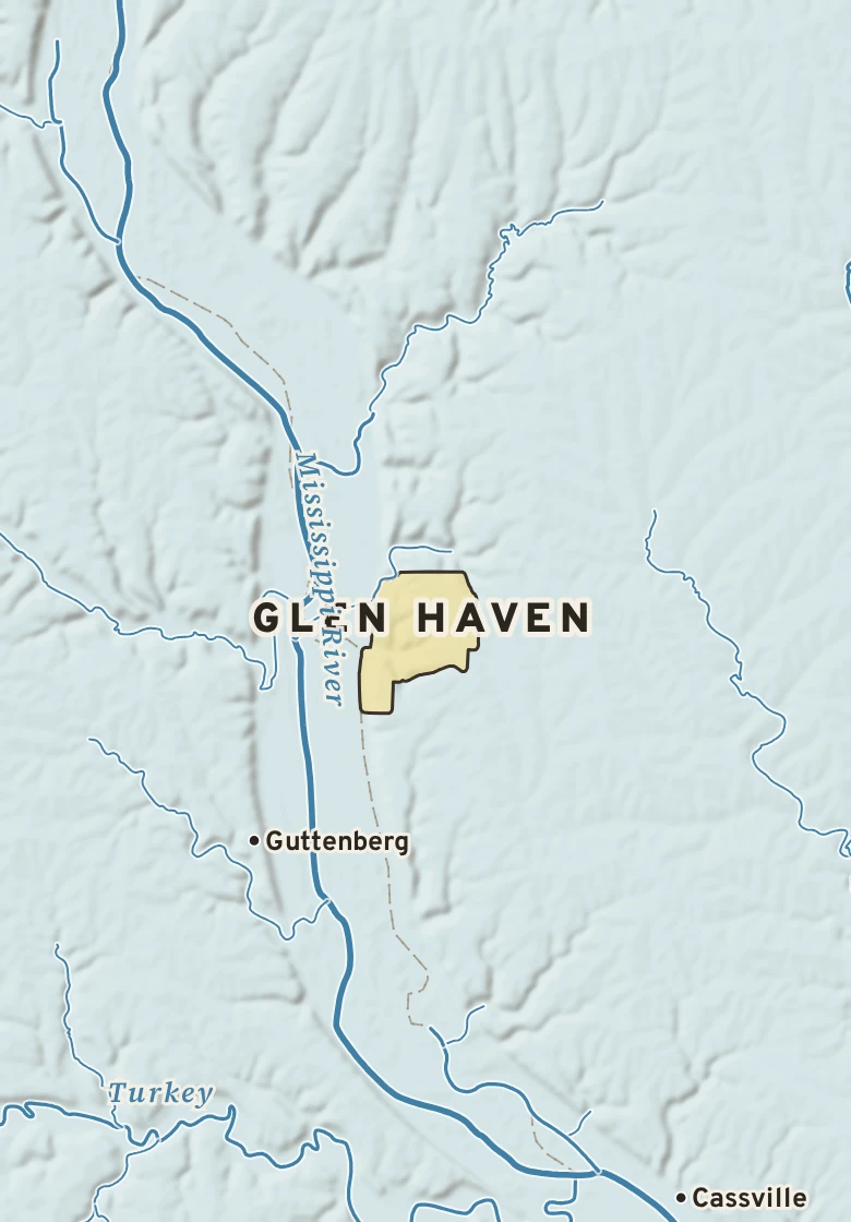 Atlas plate of Glen Haven, Wisconsin.