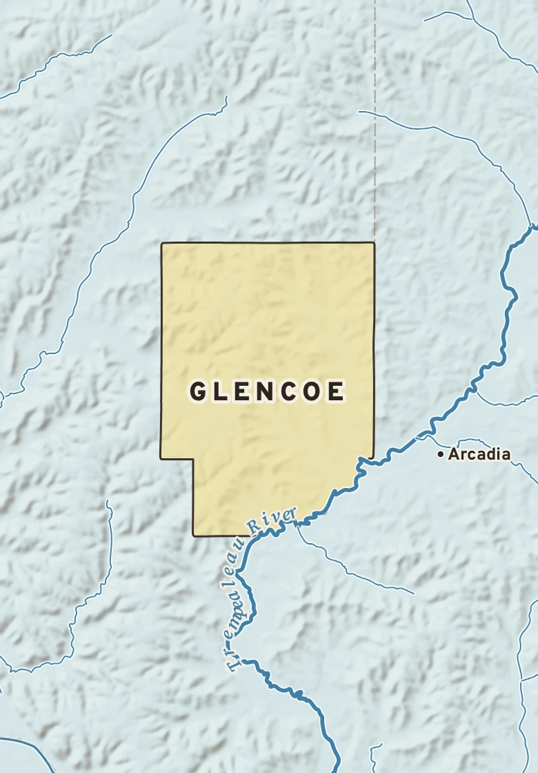 Atlas plate of Glencoe, Wisconsin.