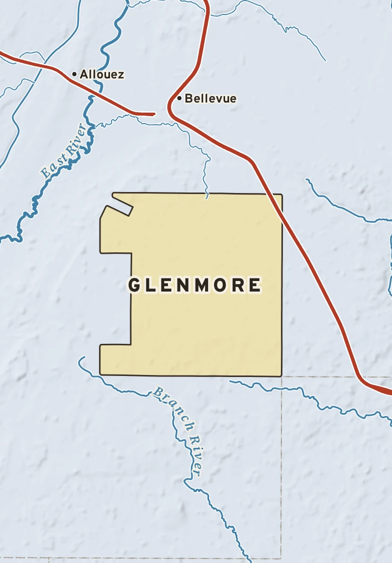 Atlas plate of Glenmore, Wisconsin.