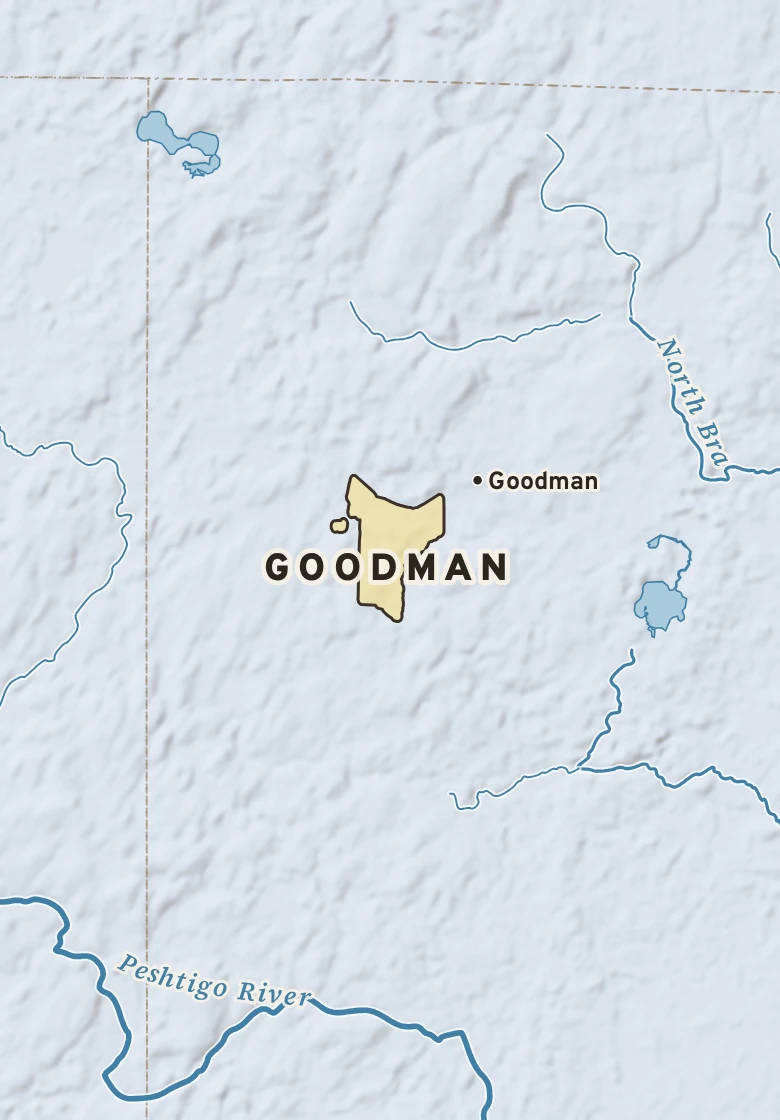 Atlas plate of Goodman, Wisconsin.