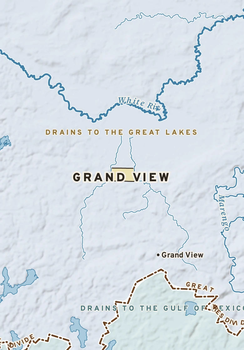 Atlas plate of Grand View, Wisconsin.