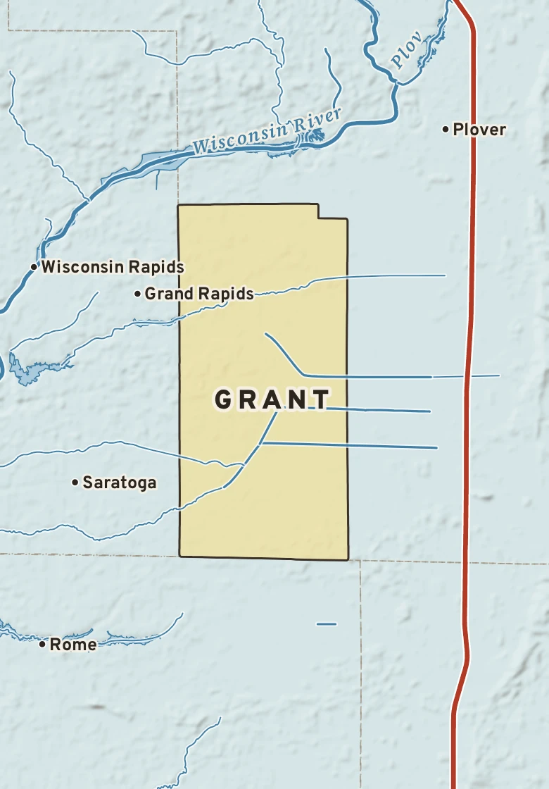 Atlas plate of Grant, Wisconsin.