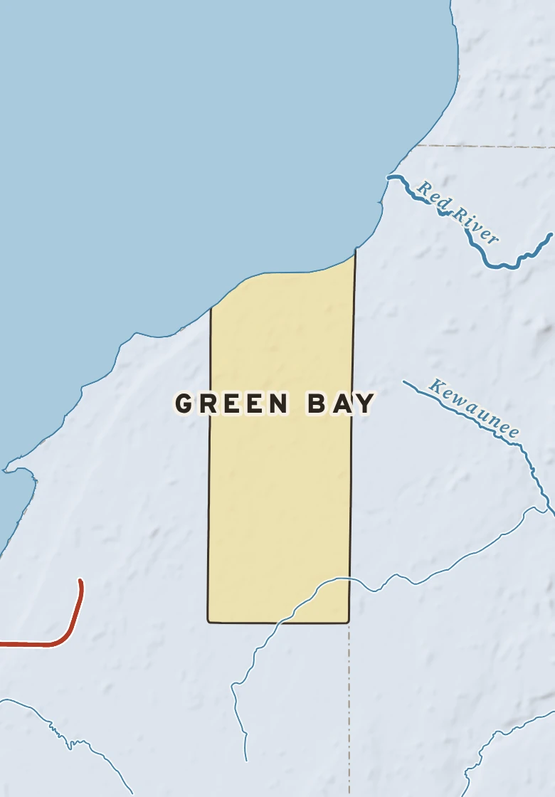Atlas plate of Green Bay, Wisconsin.
