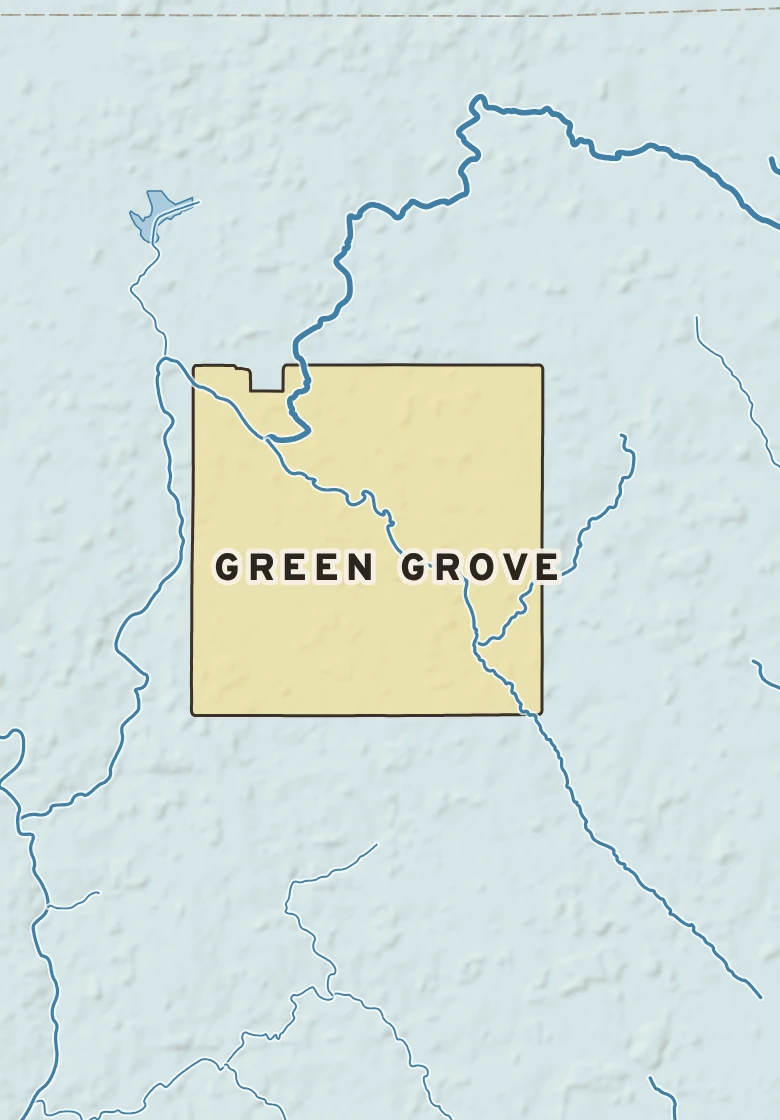 Atlas plate of Green Grove, Wisconsin.