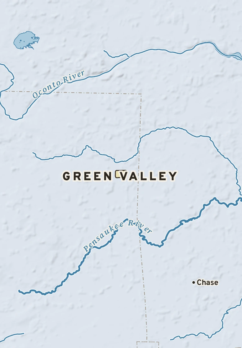 Atlas plate of Green Valley, Wisconsin.