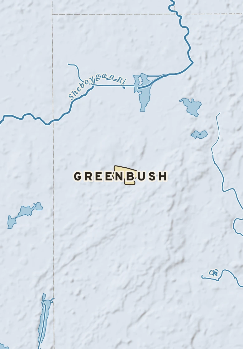 Atlas plate of Greenbush, Wisconsin.