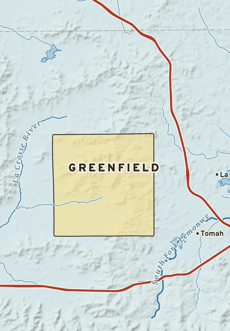 Atlas plate of Greenfield, Wisconsin.