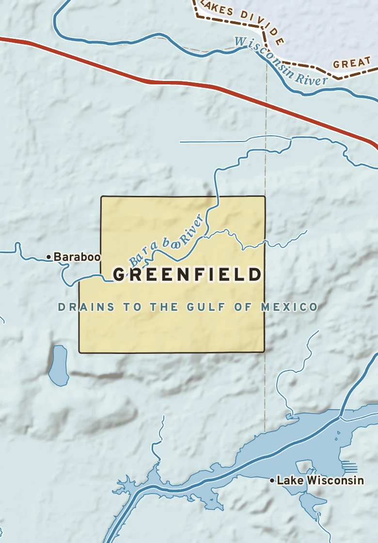 Atlas plate of Greenfield, Wisconsin.