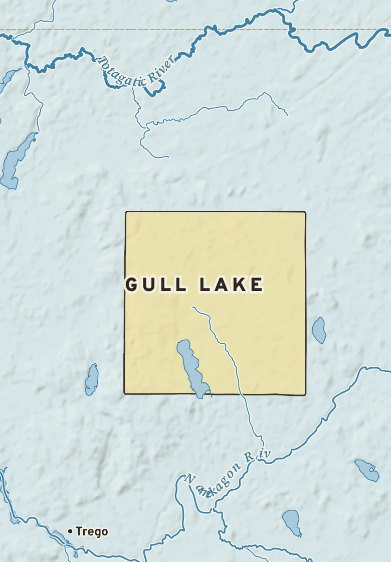Atlas plate of Gull Lake, Wisconsin.