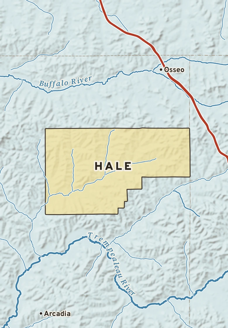Atlas plate of Hale, Wisconsin.
