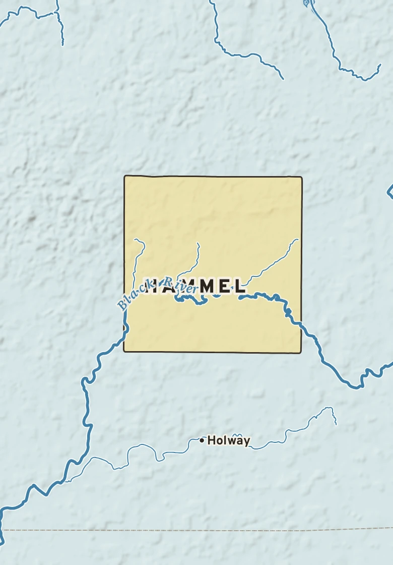 Atlas plate of Hammel, Wisconsin.
