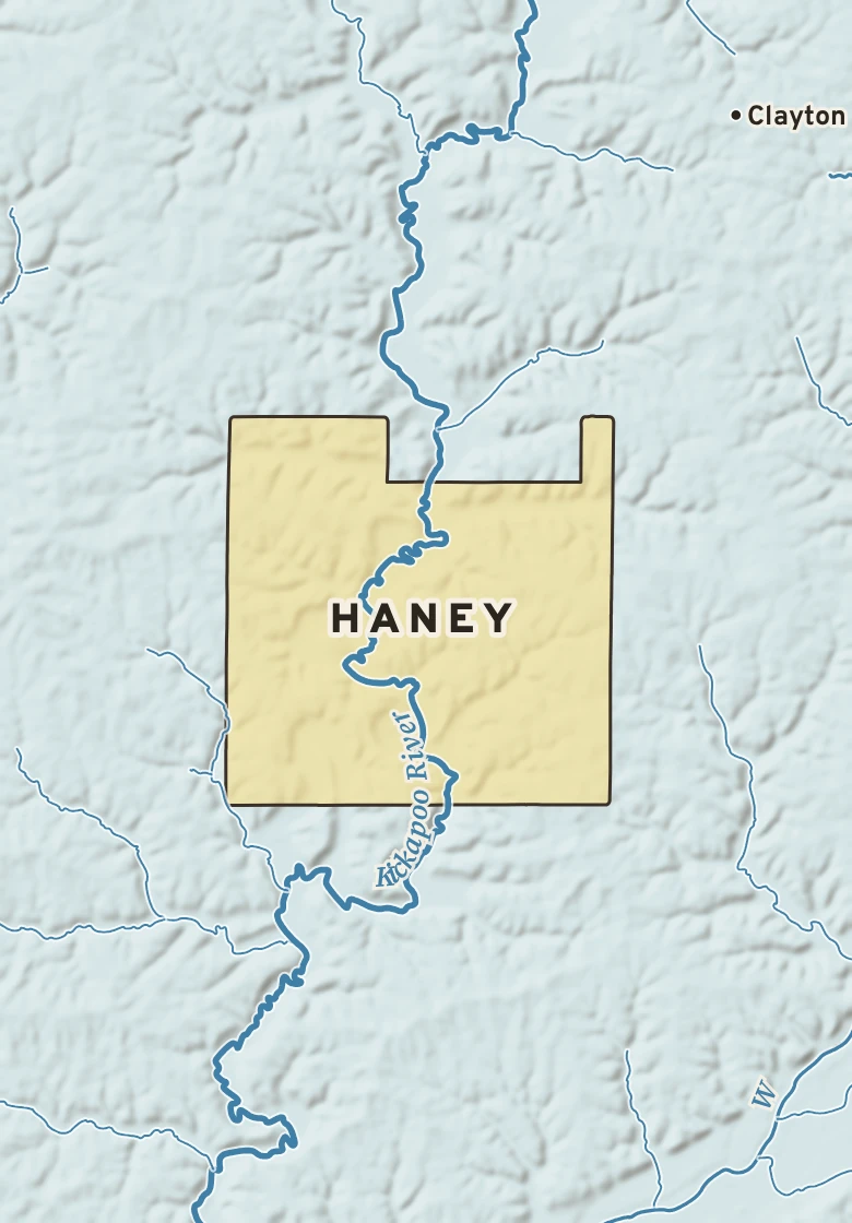 Atlas plate of Haney, Wisconsin.