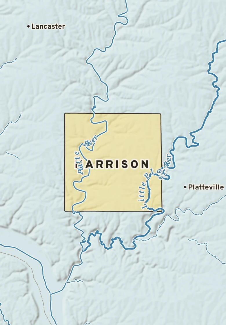 Atlas plate of Harrison, Wisconsin.