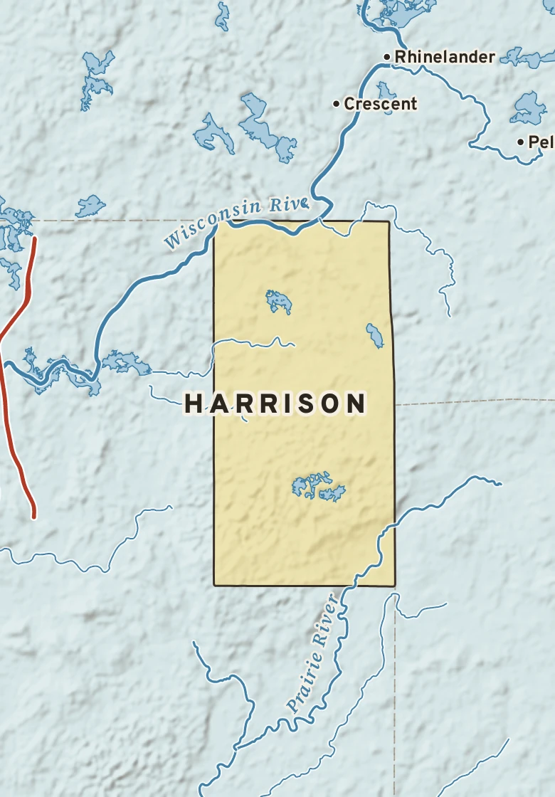 Atlas plate of Harrison, Wisconsin.