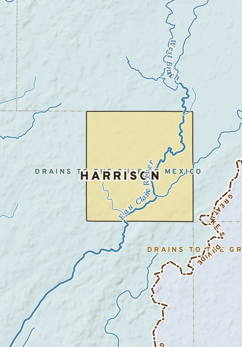 Atlas plate of Harrison, Wisconsin.