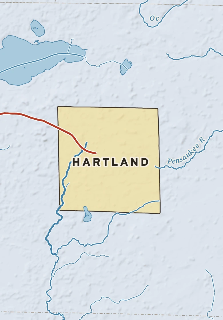Atlas plate of Hartland, Wisconsin.