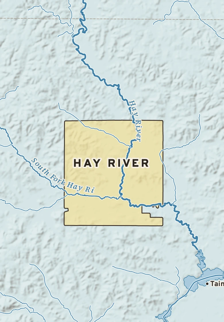 Atlas plate of Hay River, Wisconsin.