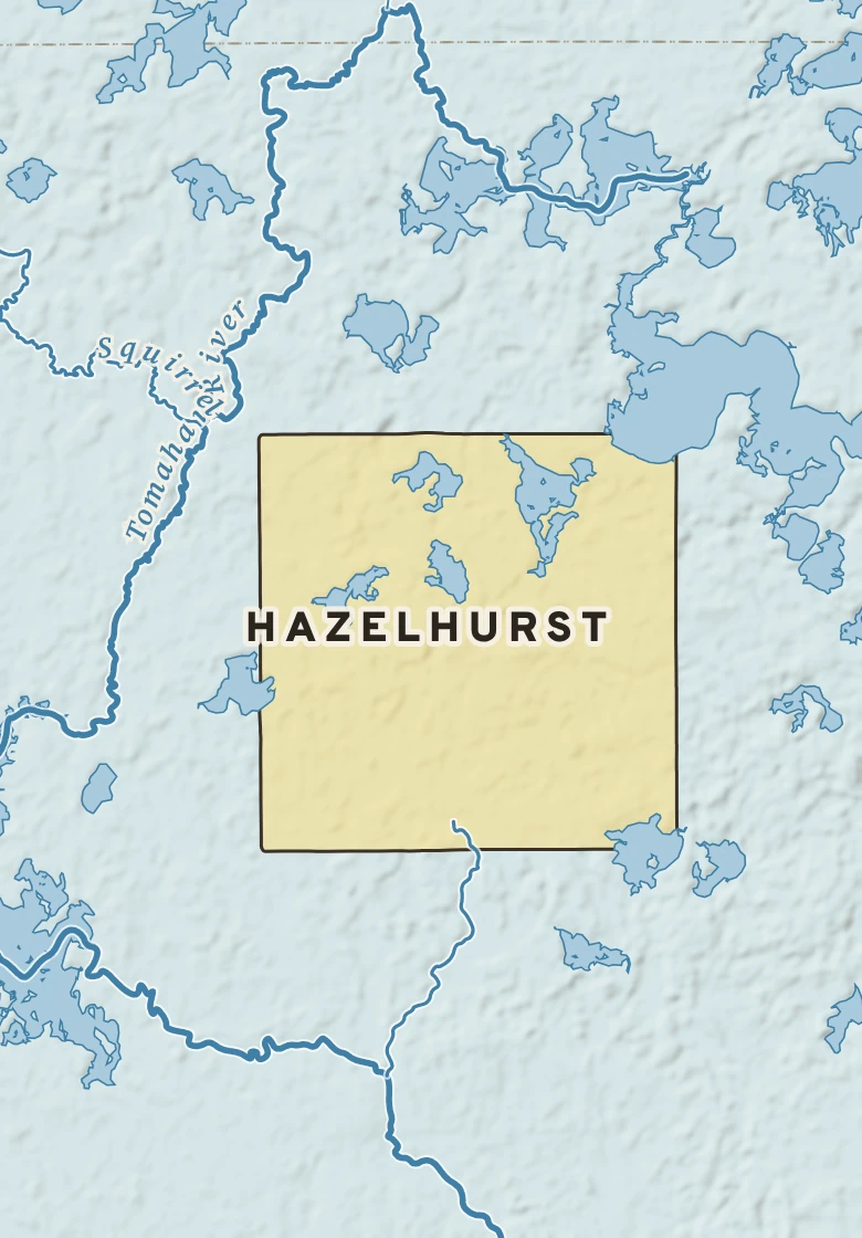 Atlas plate of Hazelhurst, Wisconsin.