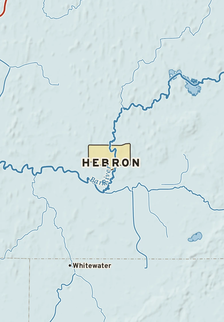 Atlas plate of Hebron, Wisconsin.