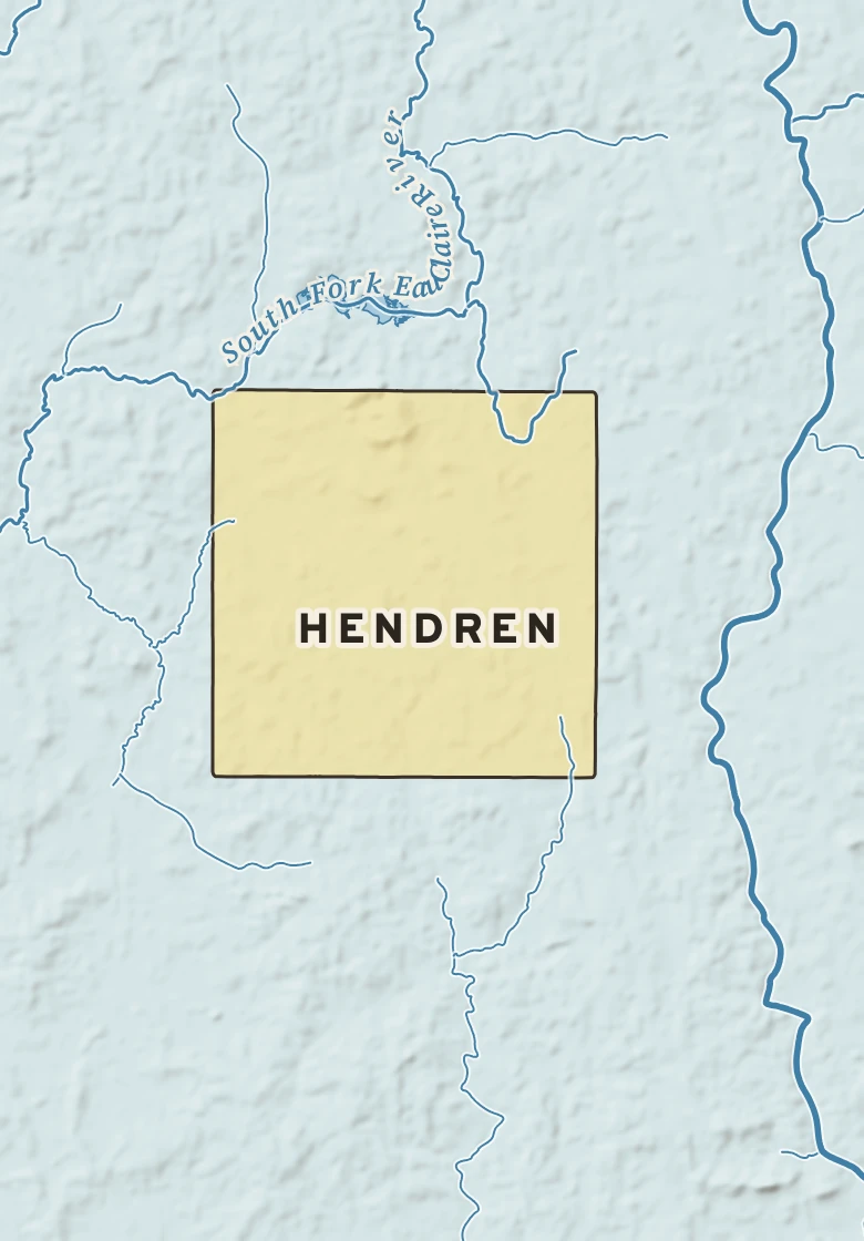 Atlas plate of Hendren, Wisconsin.