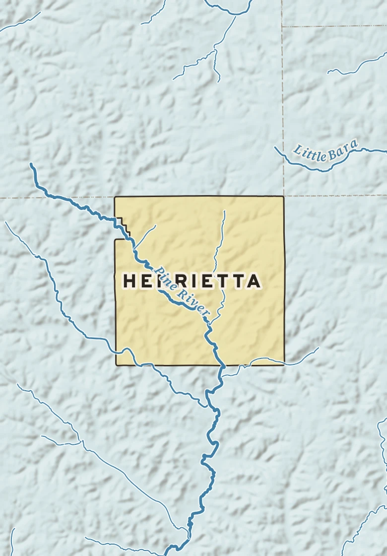 Atlas plate of Henrietta, Wisconsin.