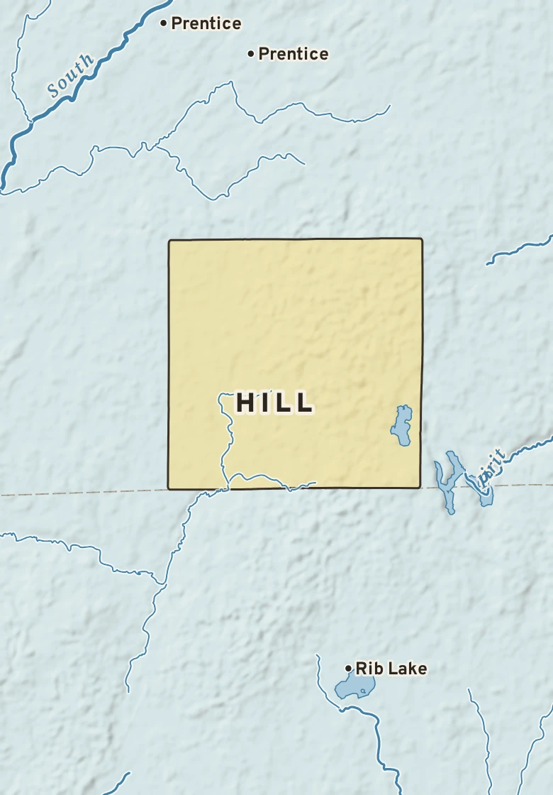 Atlas plate of Hill, Wisconsin.