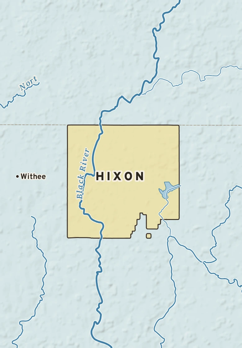 Atlas plate of Hixon, Wisconsin.