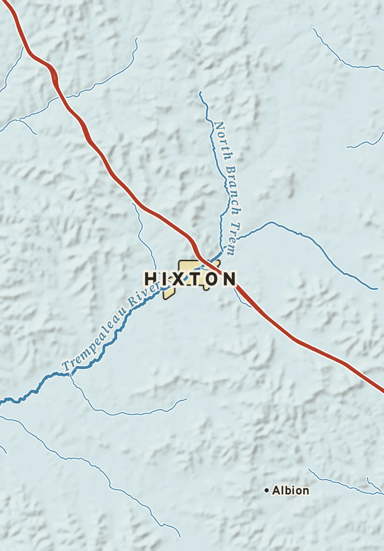 Atlas plate of Hixton, Wisconsin.